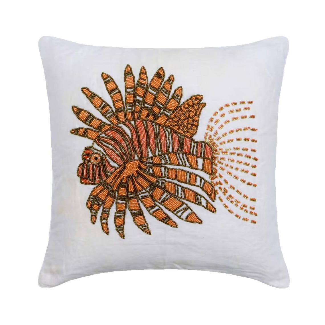 Koi Fish Motif throw pillow cover, product view 6