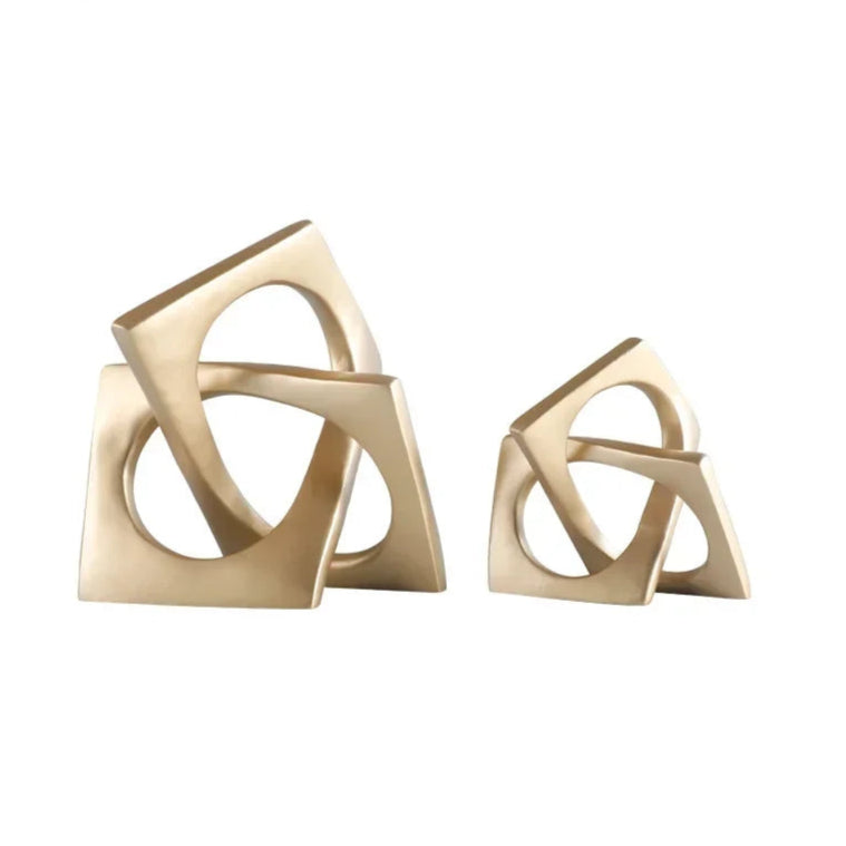 Geometric Infinity Square Resin Table product detail view 2