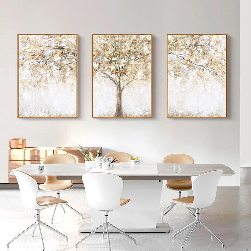 Tree Landscape Triptych Wall Art Print product detail view 3