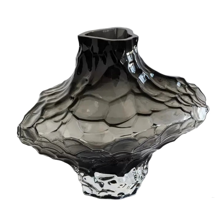 Crystal Textured Modern Glass Vase product detail view 4