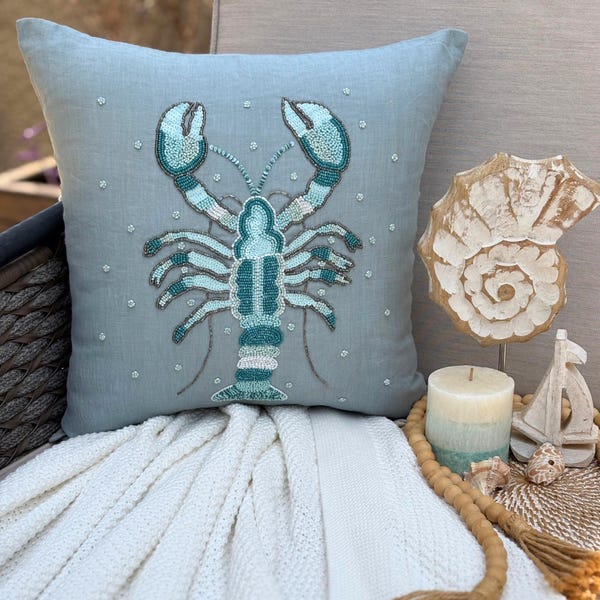 Fish Illustration throw pillow cover, product view 44