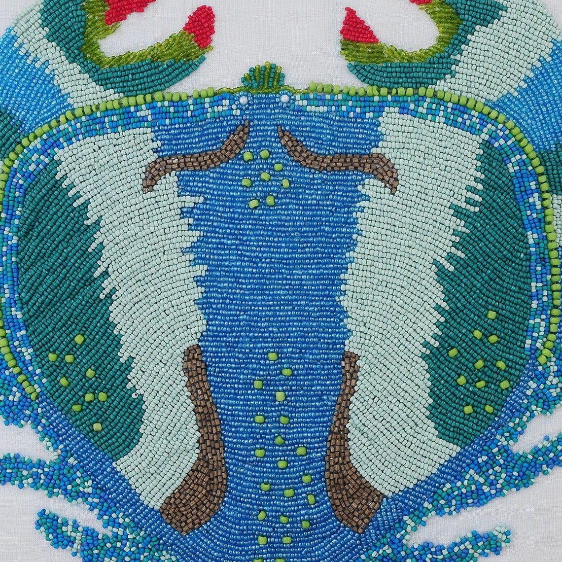 Coastal Crab throw pillow cover, product view 8