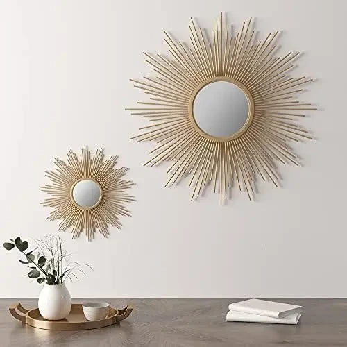 Sunburst Metal Wall Mirror product detail view 2