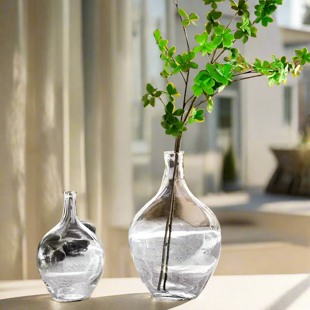 Smoke Glass Big Belly Vase product detail view 2