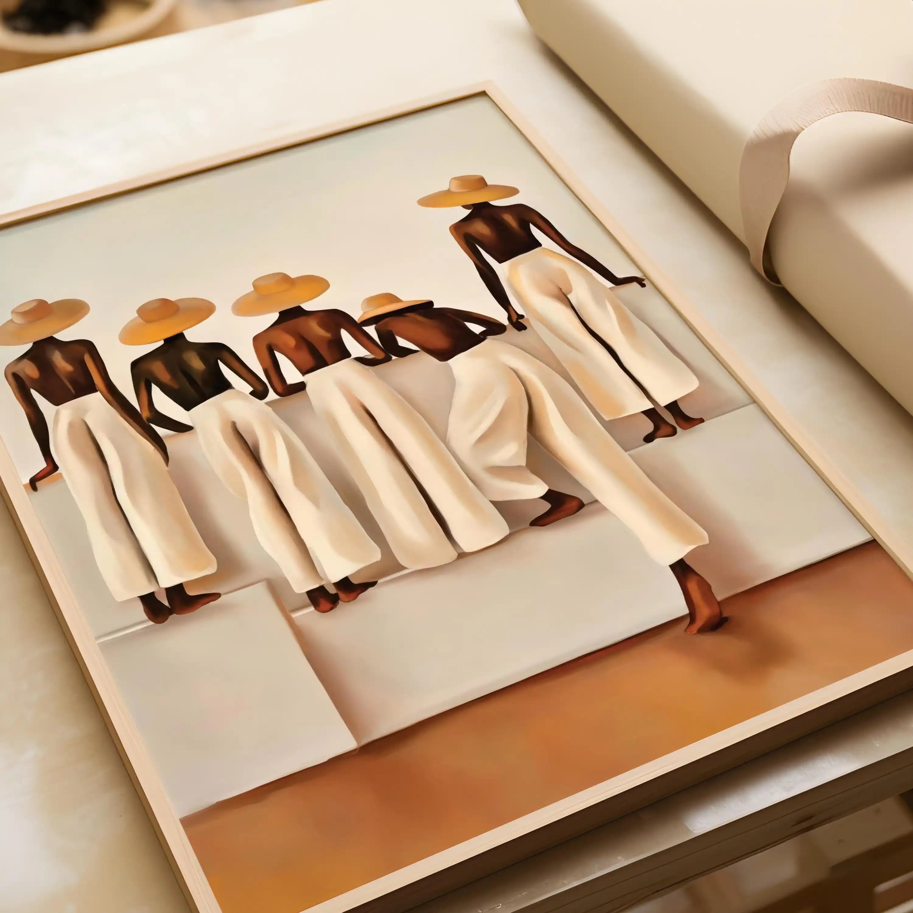 Female Portrait Wall Art Print product detail view 4