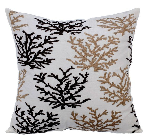 Branching Coral throw pillow cover, product view 2