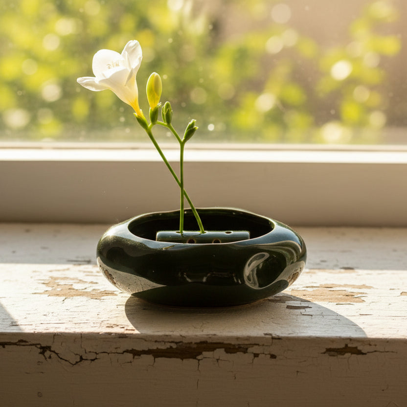 Lotus Ceramic Seedpod Planter Set product view