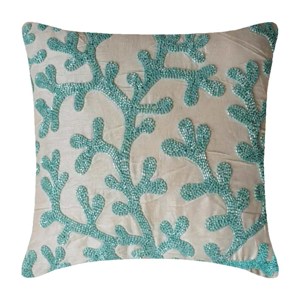 Coastal Seaweed throw pillow cover, product view 9