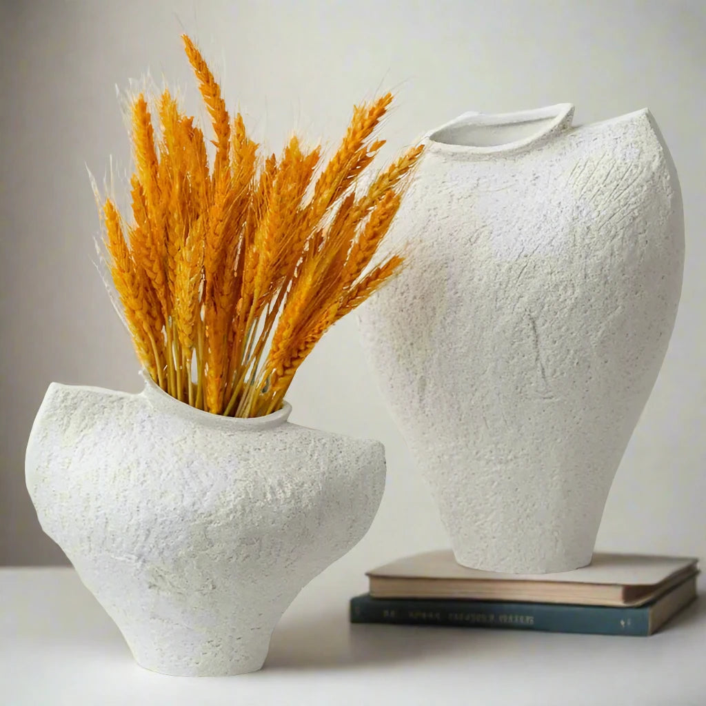 Irregular Ceramic Minimalist Textured Vase product view