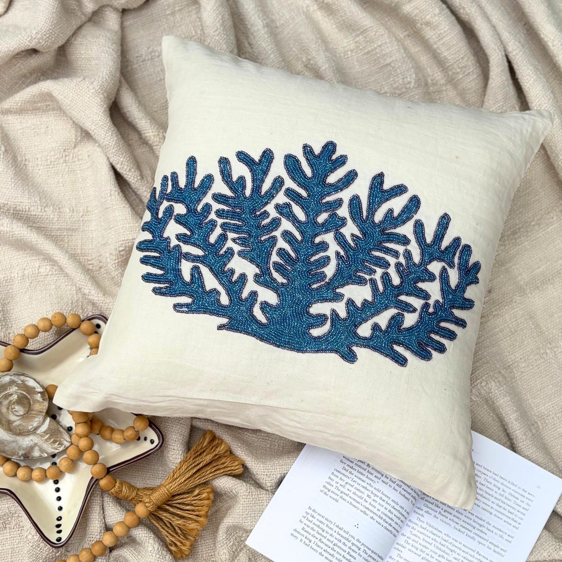Koi Fish Motif throw pillow cover, product view 29