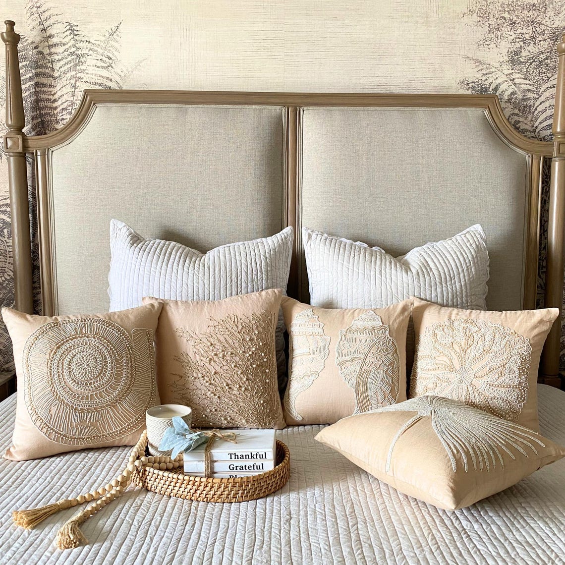 Scattered Shell throw pillow cover, product view 27