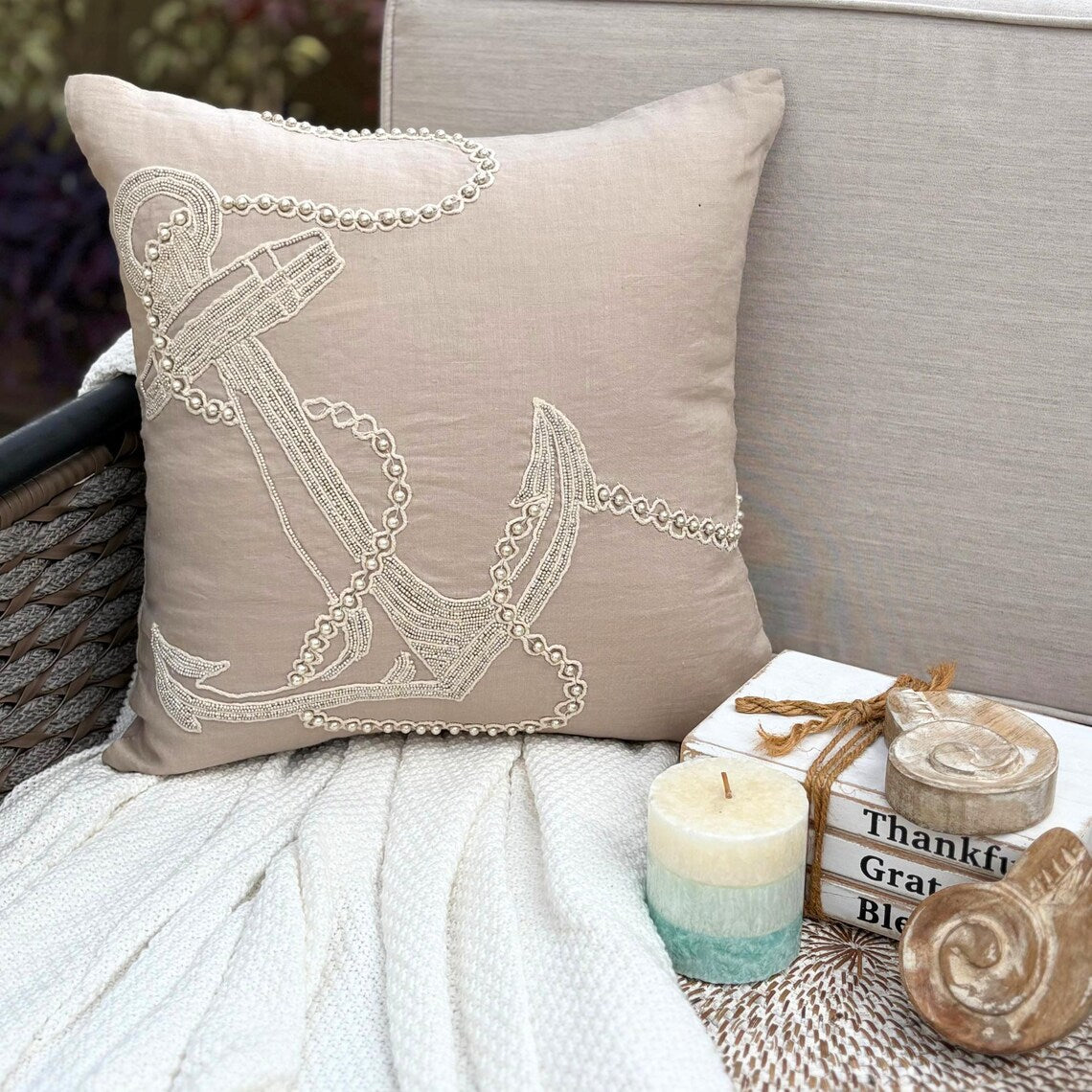 Scallop Shell throw pillow cover, product view 19