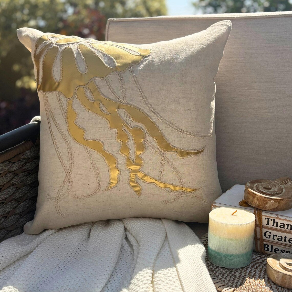 Lobster Pattern throw pillow cover, product view 11