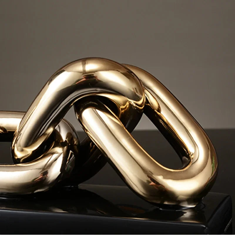 Electroplated Ceramic Ring Sculptures product detail view 2