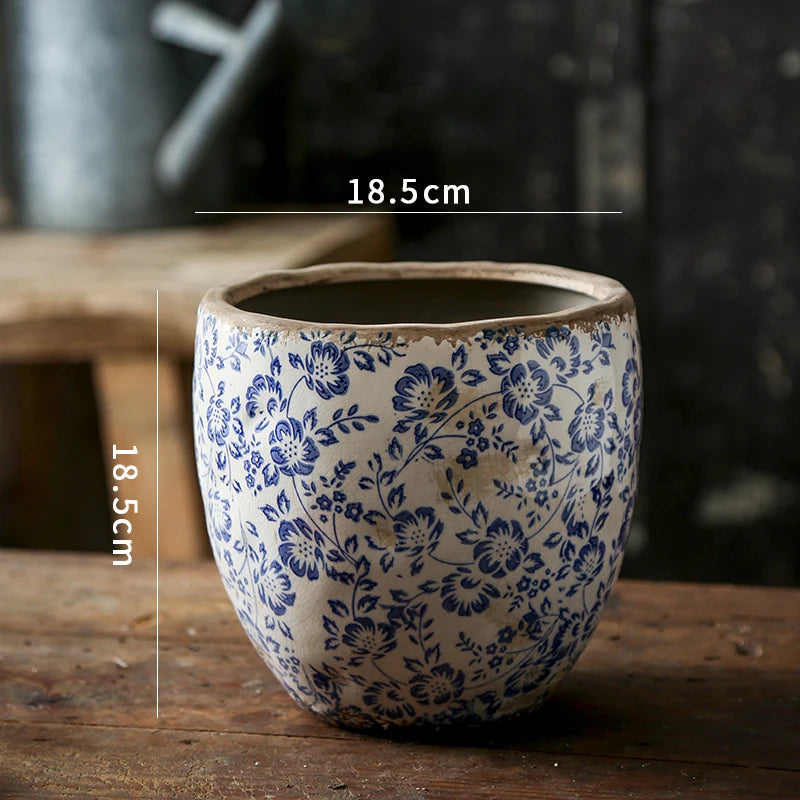 Pastoral Design Pottery Planter product detail view 6