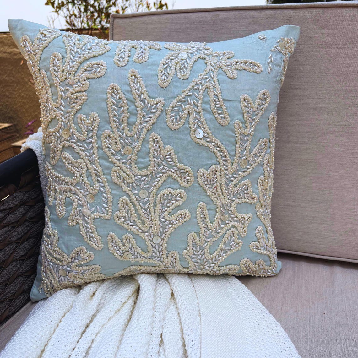 Fish Illustration throw pillow cover, product view 22