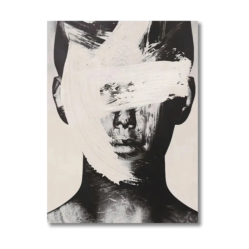 Portrait Nordic Hand Painted Wall Painting product detail view 8