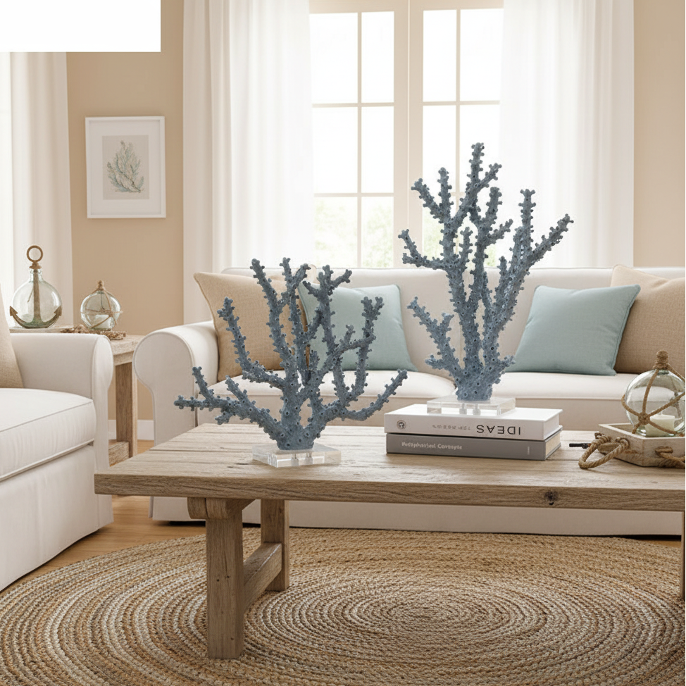 Light Resin Coral Branch Table Sculpture product detail view 3