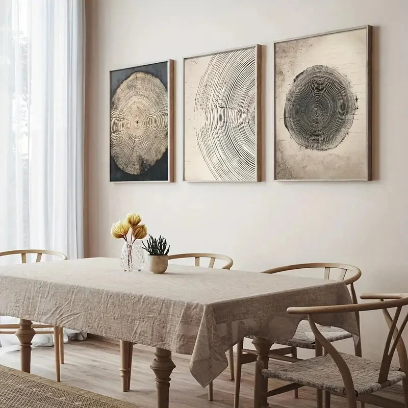 Detailed Tree Ring Tree Wall Art Print product detail view 4