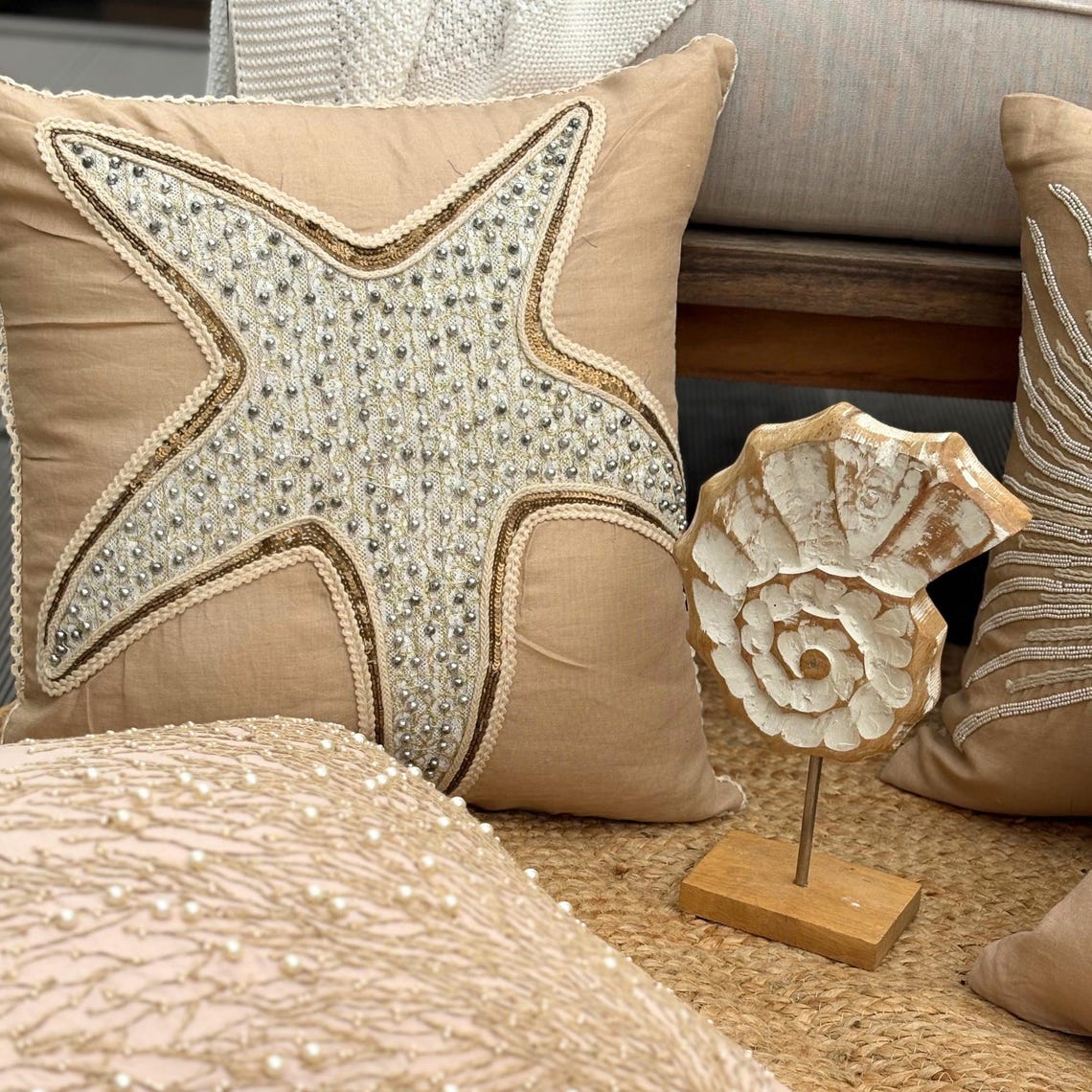 Scattered Shell throw pillow cover, product view 38