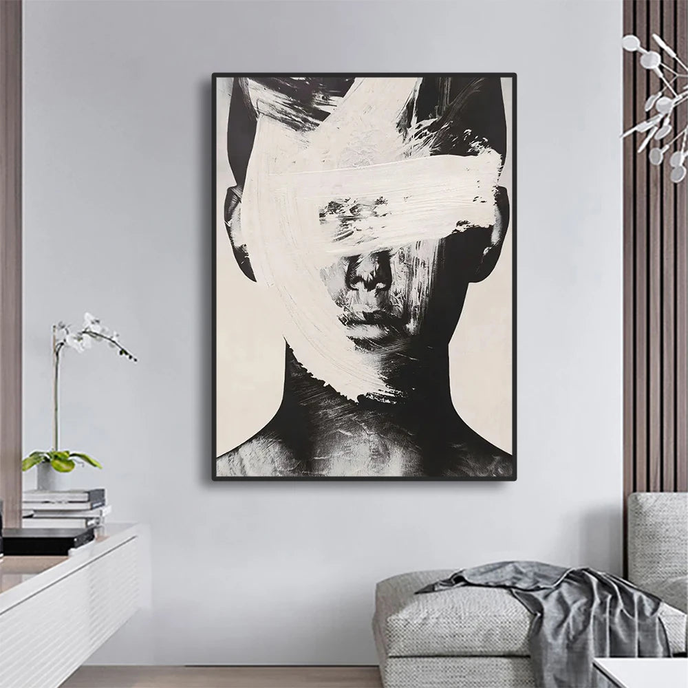 Portrait Nordic Hand Painted Wall Painting product detail view 5