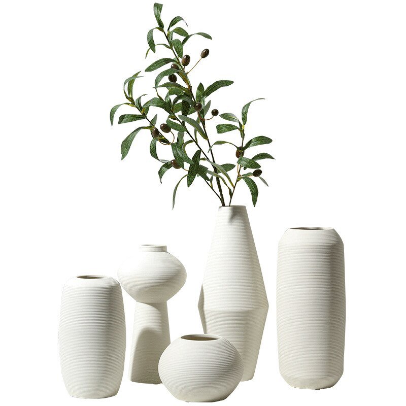 Brushed Ceramic Modern Minimalist Vase product detail view 3