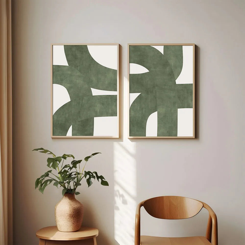 Nordic Midcentury Wall Art Print product view