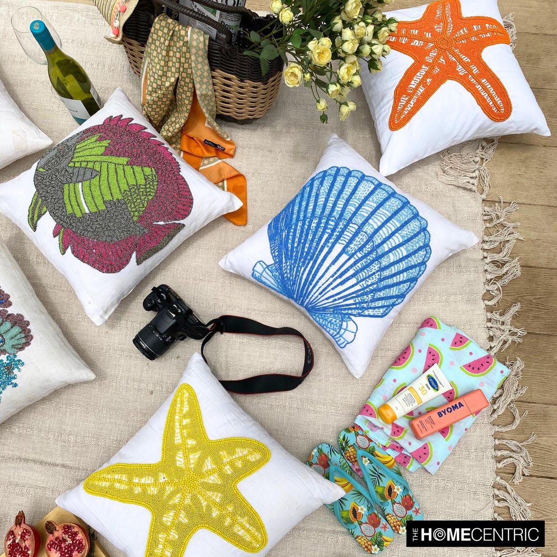 Koi Fish Motif throw pillow cover, product view 15