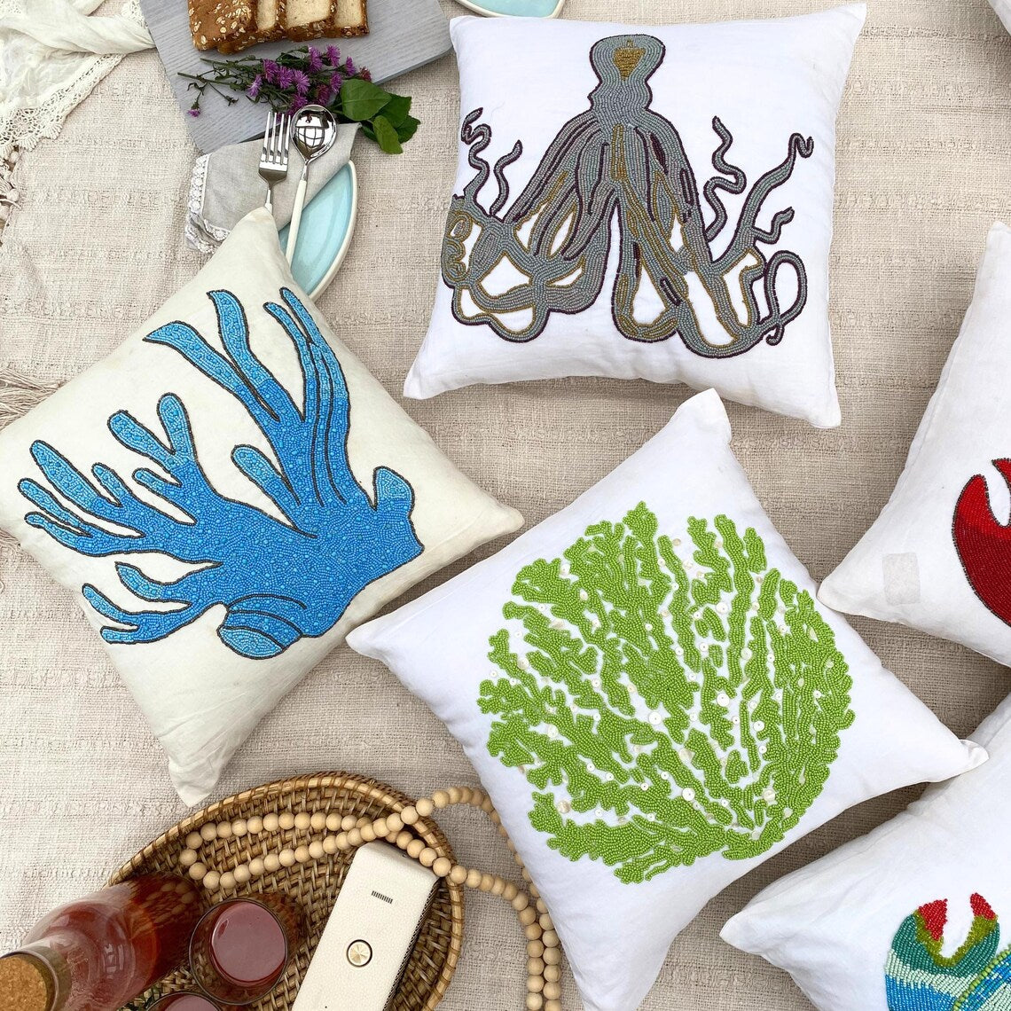 Starfish Pattern throw pillow cover, product view 7