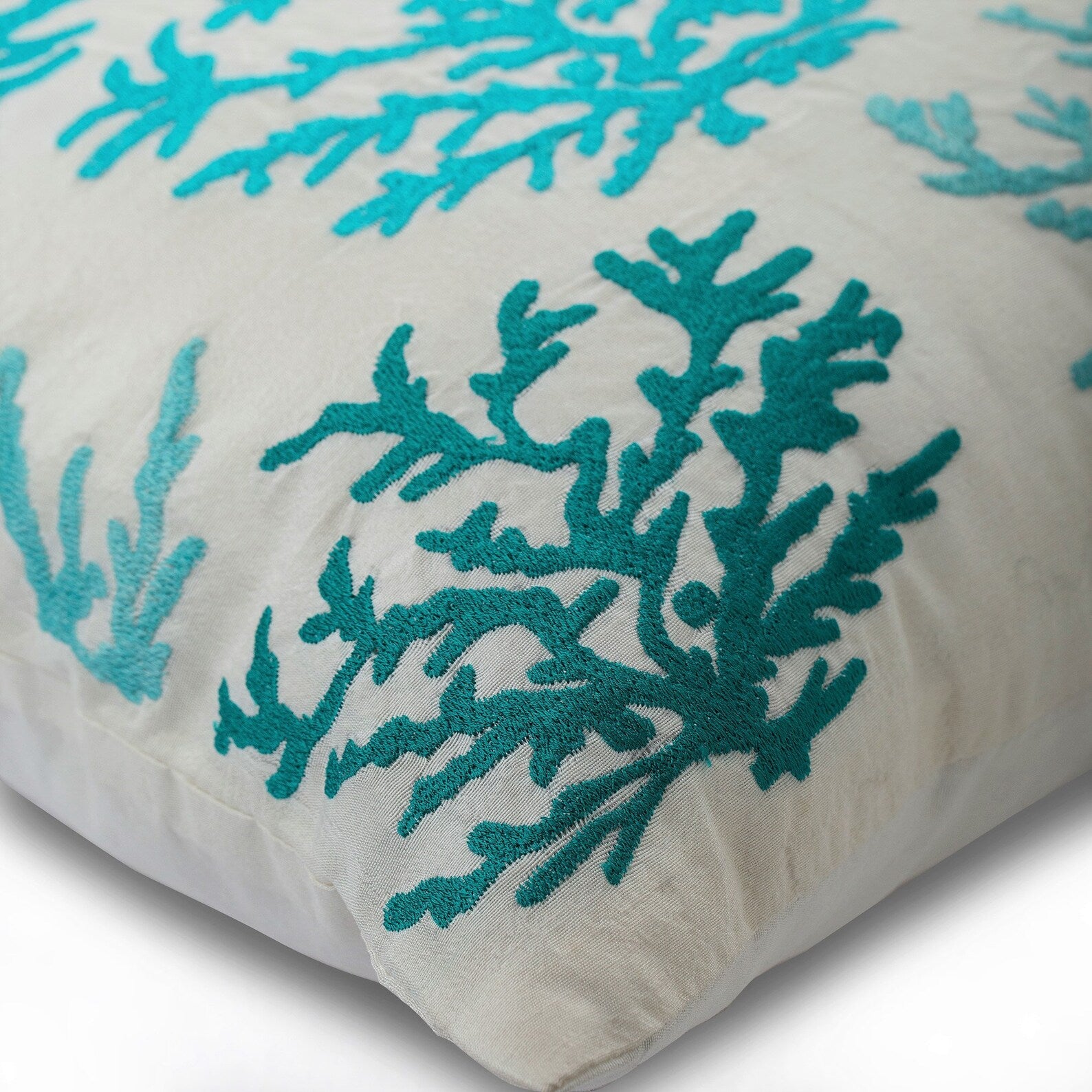 Coastal Coral throw pillow cover, product view 6