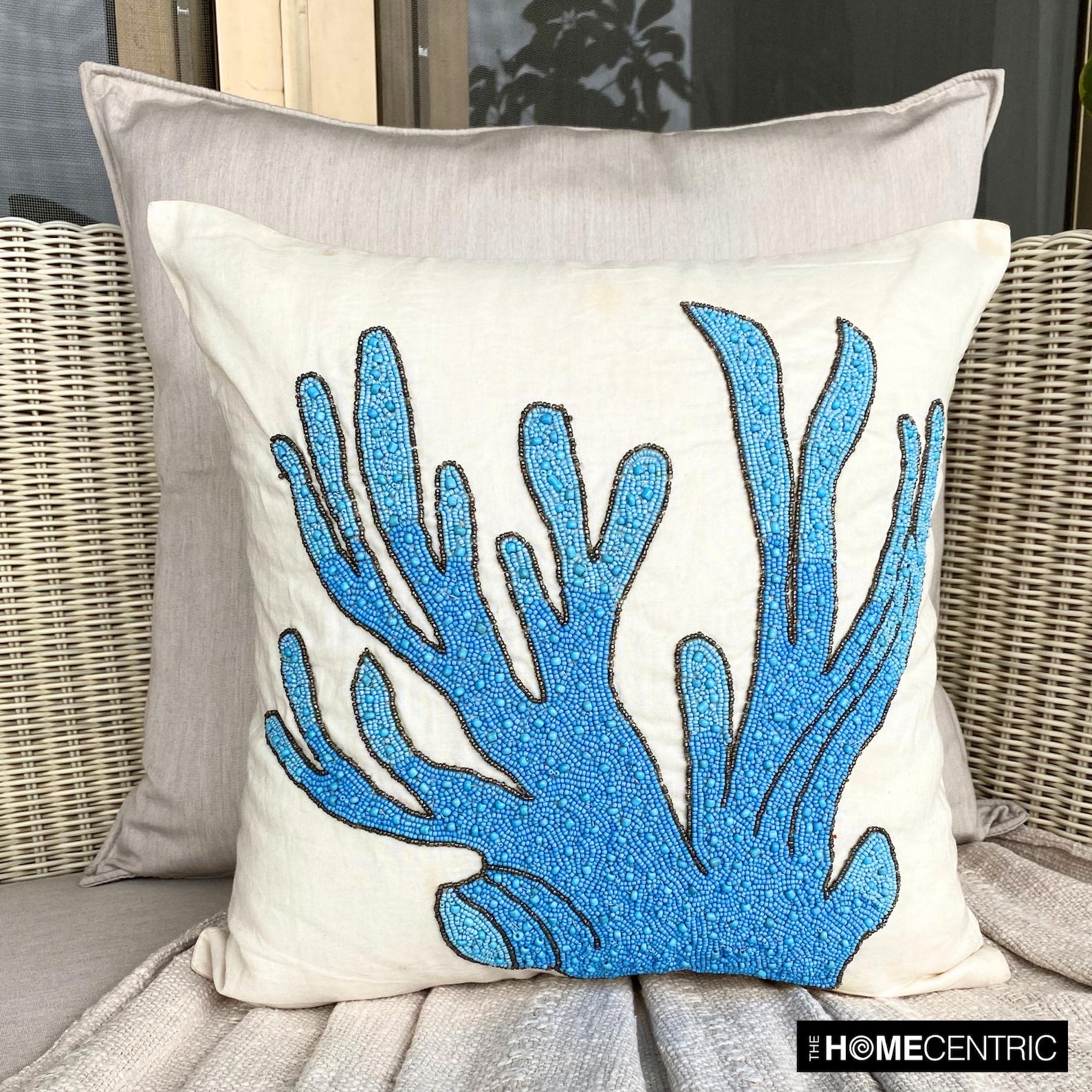 Koi Fish Motif throw pillow cover, product view 12