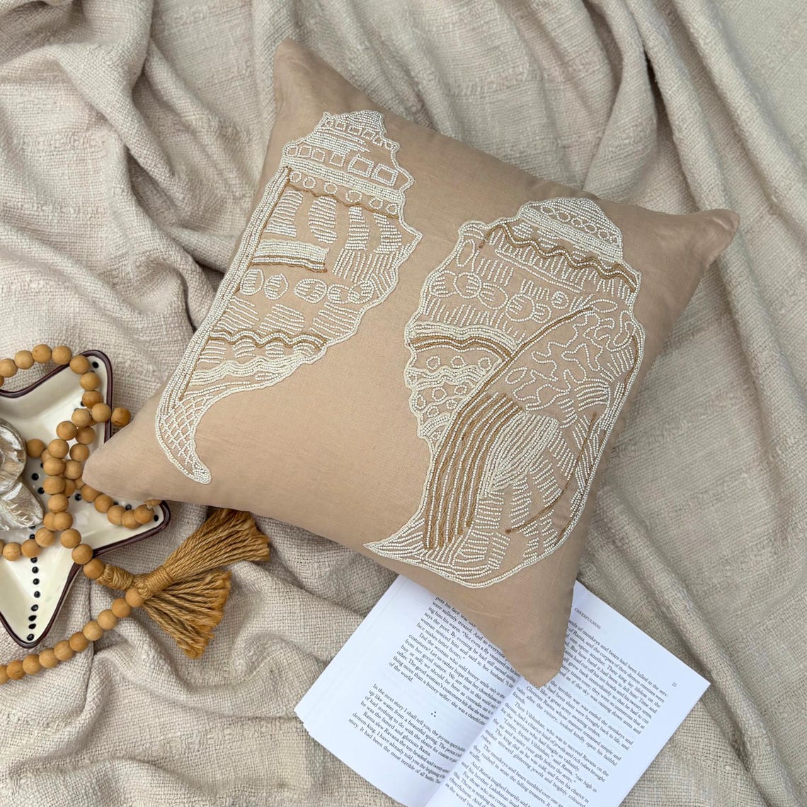 Scattered Shell throw pillow cover, product view 17