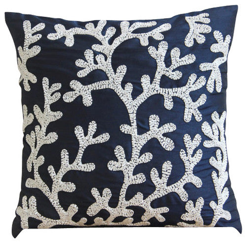Coastal Seaweed throw pillow cover, product view 12