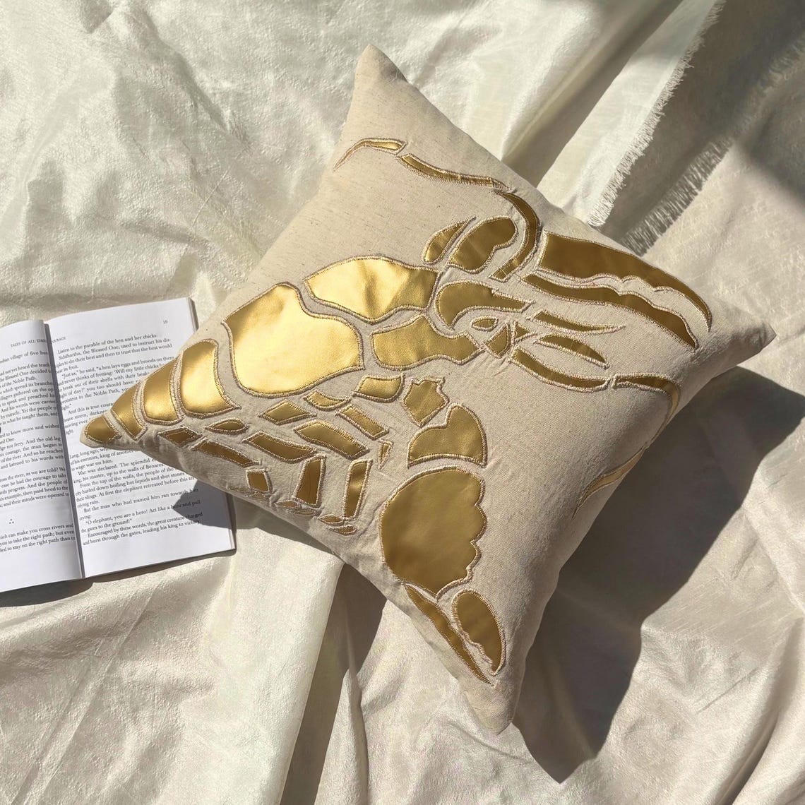 Lobster Pattern throw pillow cover, product view 4