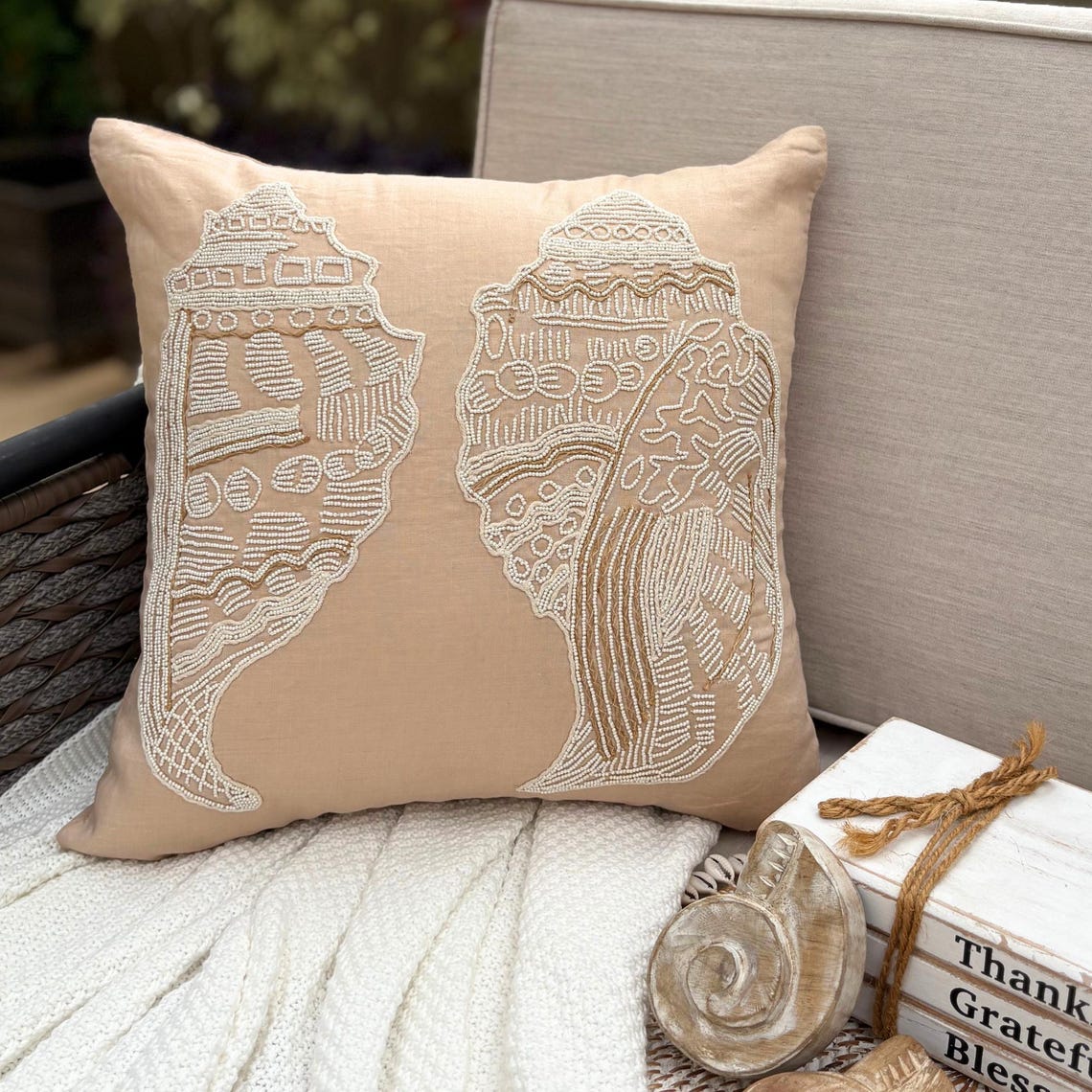 Scattered Shell throw pillow cover, product view 16