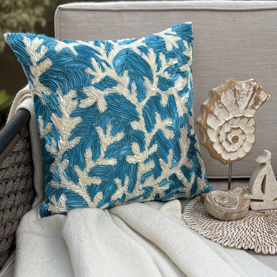Ornate Pattern throw pillow cover, product view 4