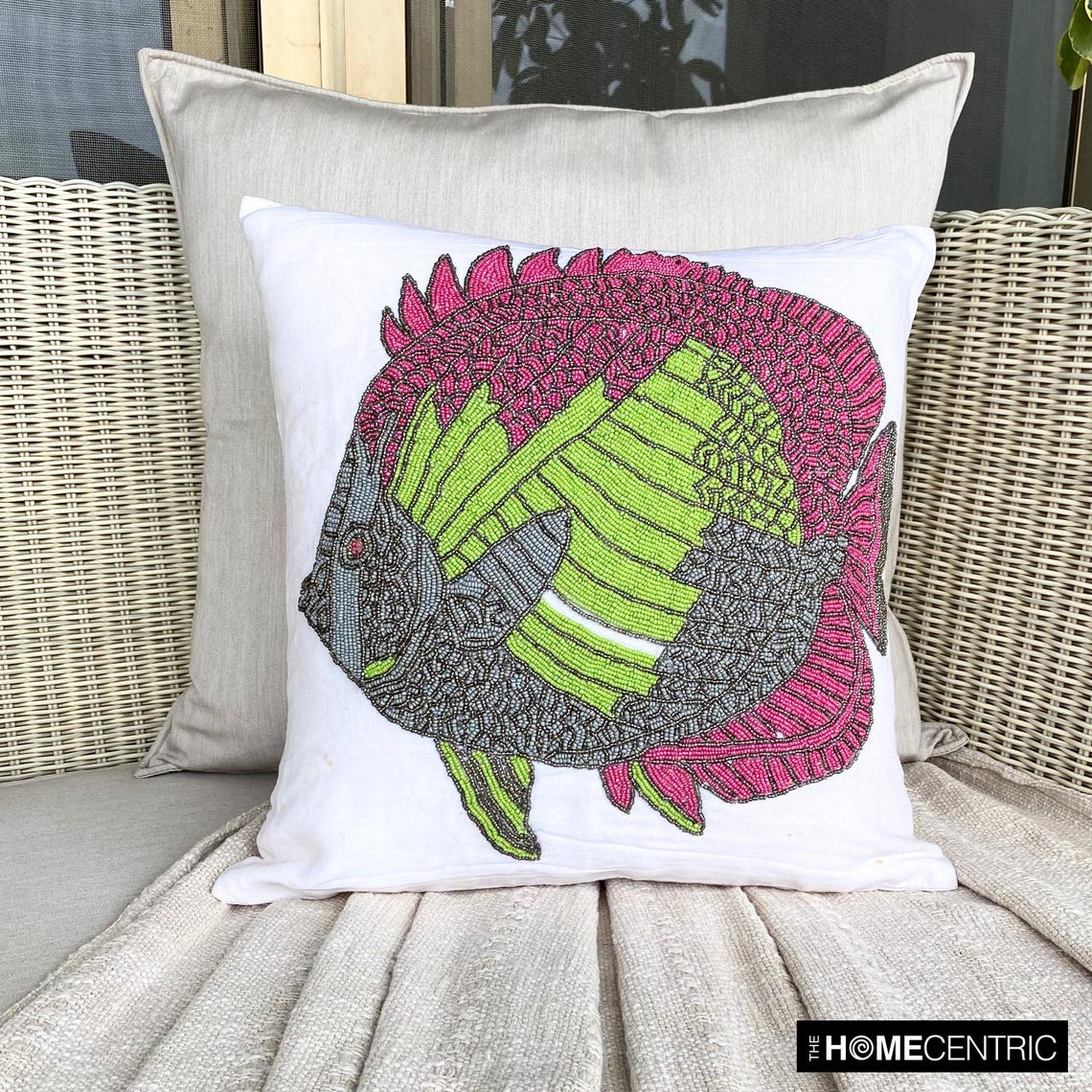 School of Fish throw pillow cover, product view 5