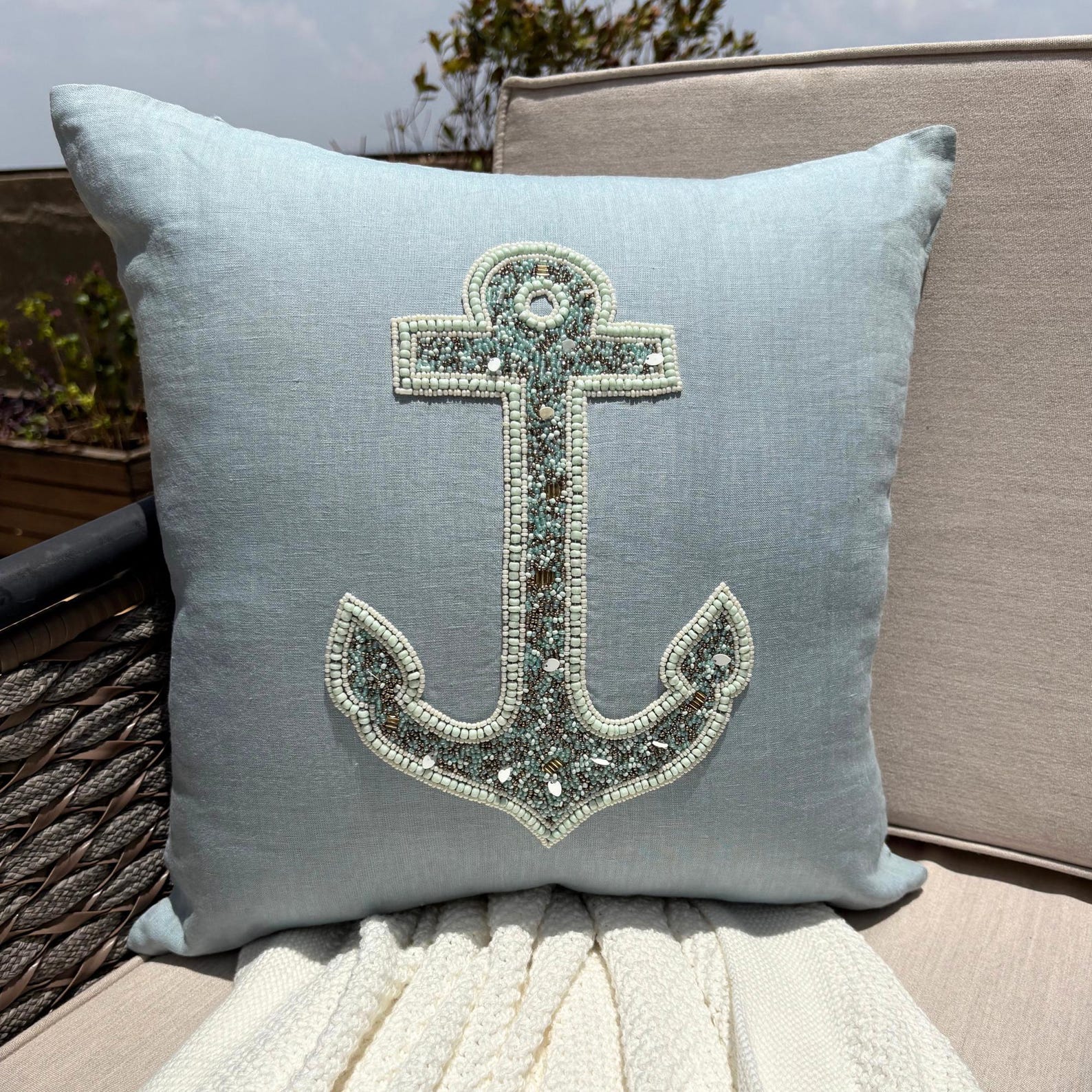 Fish Illustration throw pillow cover, product view 35