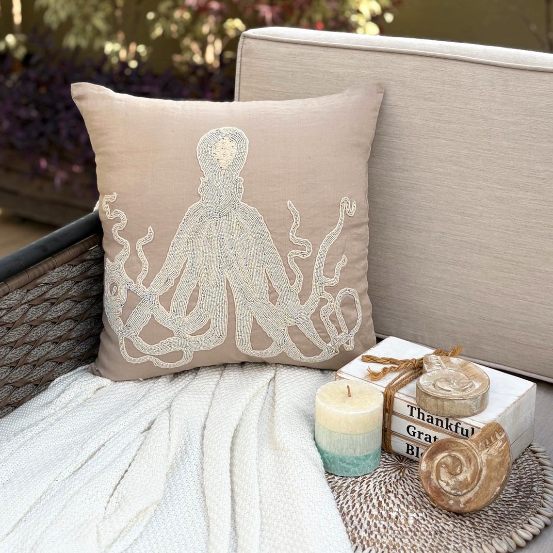 Scallop Shell throw pillow cover, product view 33