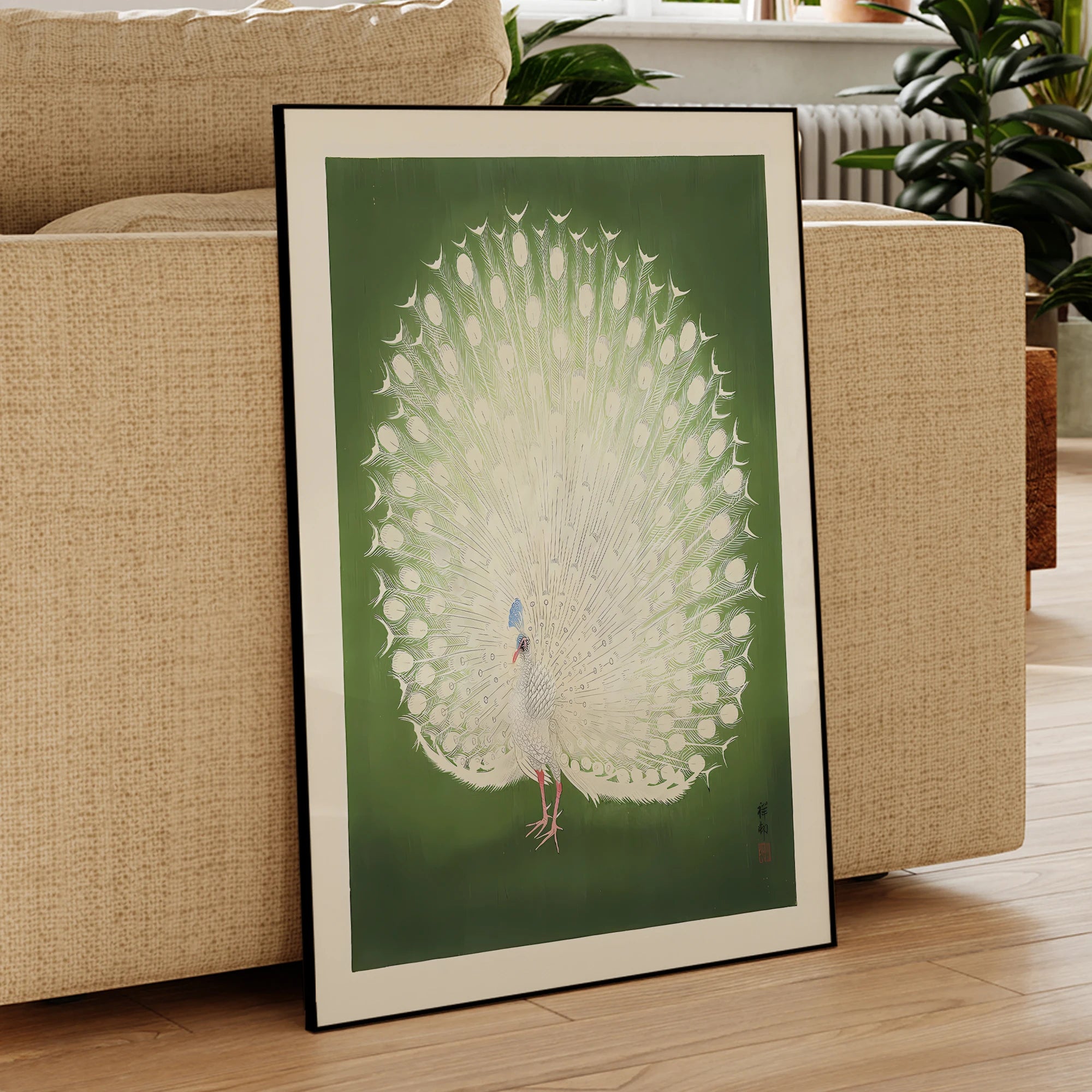 Peacock Wall Art Print product detail view 2