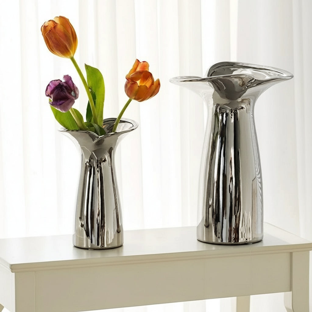 Electroplated Ceramic Modern Tulip Vase product detail view 2