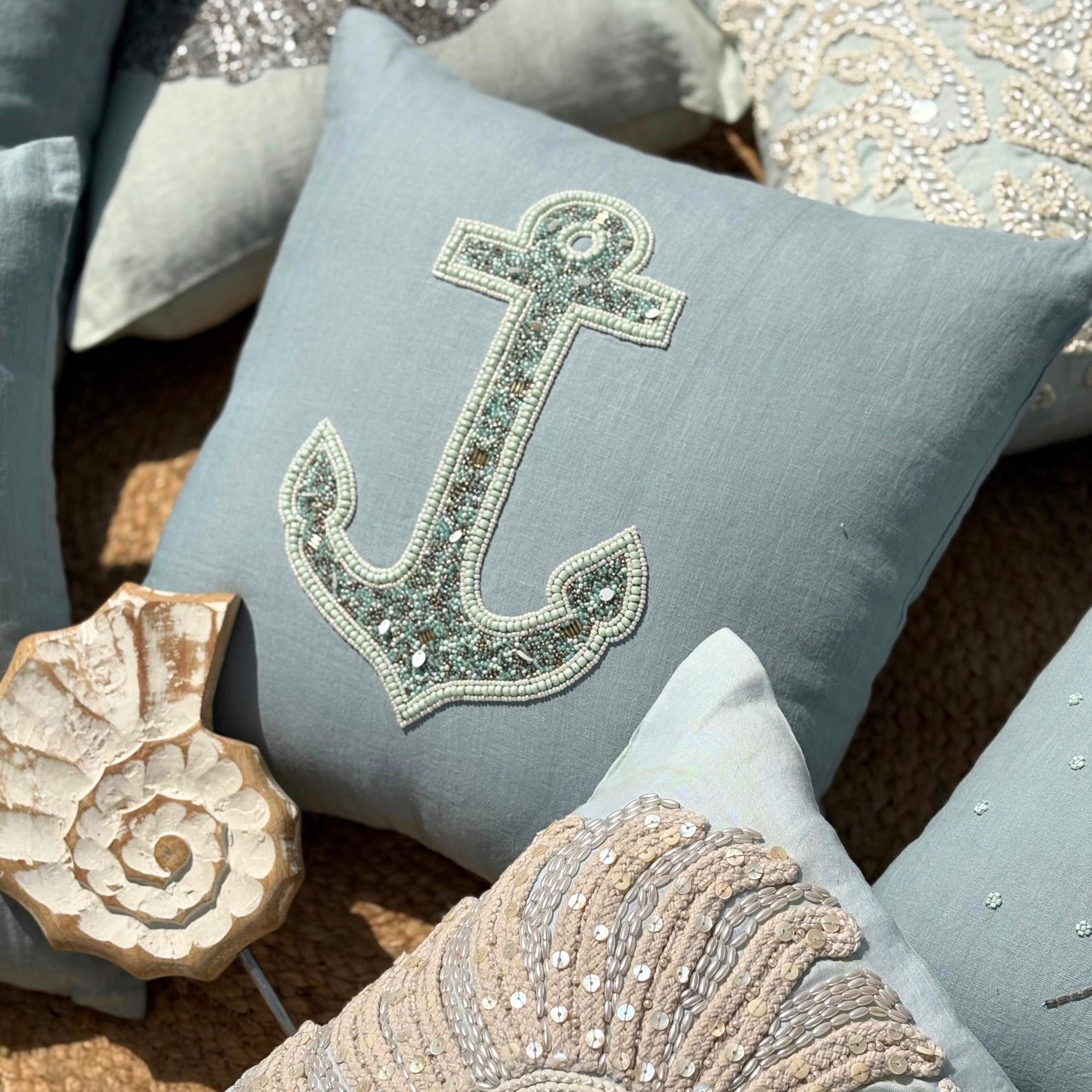 Fish Illustration throw pillow cover, product view 36