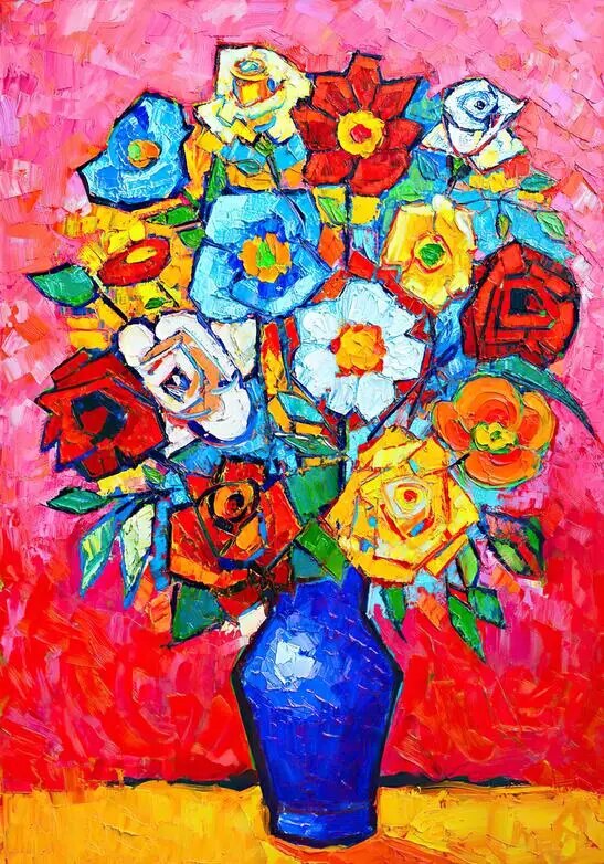 Floral Abstract Wall Art Print product detail view 2