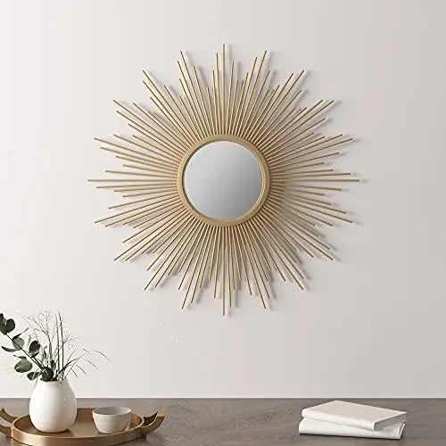Sunburst Metal Wall Mirror product detail view 4