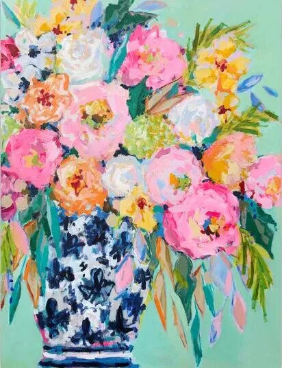 Floral Abstract Wall Art Print product detail view 5