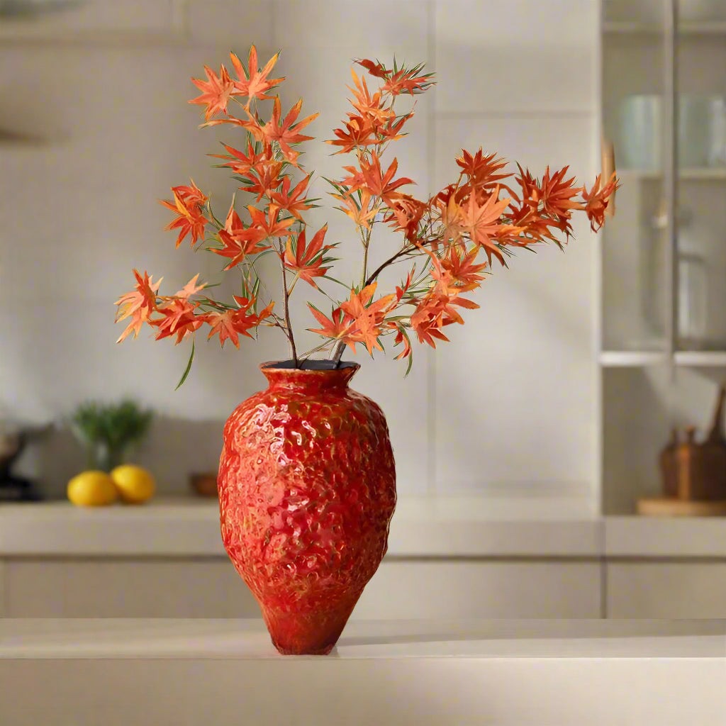 Wabi Sabi Aged Textured Ceramic Vase product detail view 3