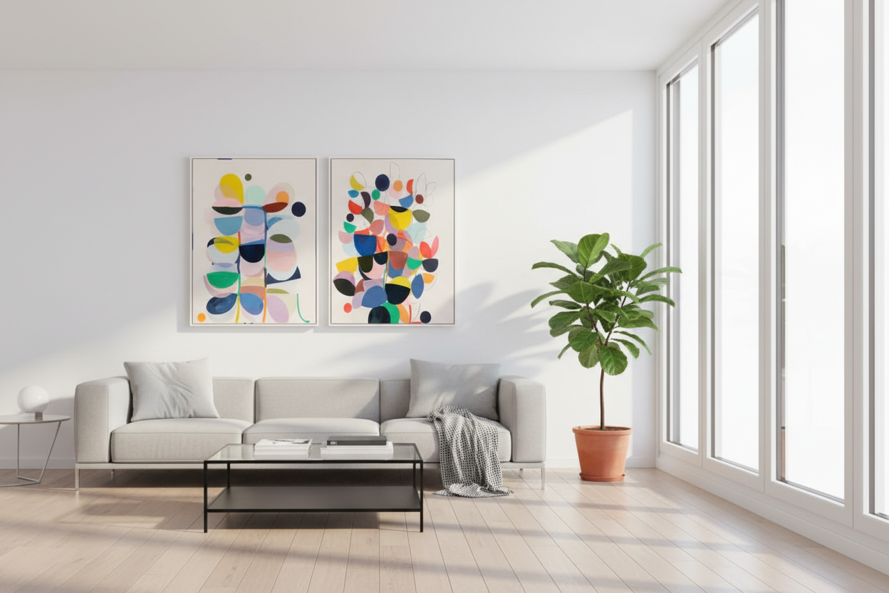 Geometric Wall Art Print product detail view 3