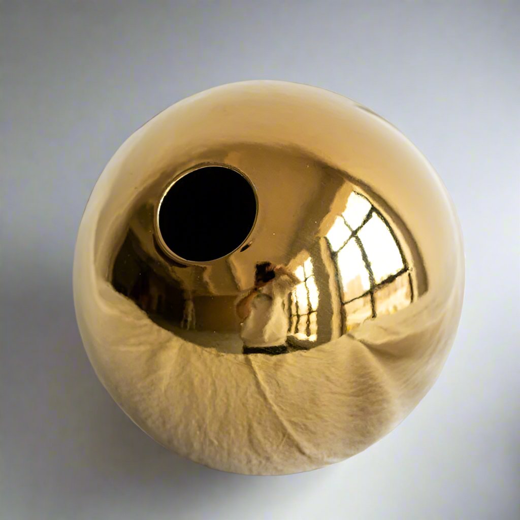Ball Minimalist Ceramic and Porcelain Round Vase product detail view 2