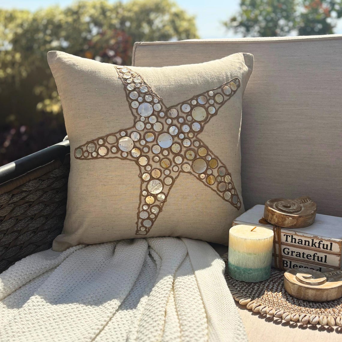 Scattered Shell throw pillow cover, product view 32
