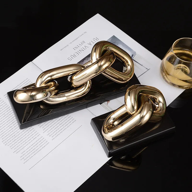 Electroplated Ceramic Ring Sculptures product detail view 5